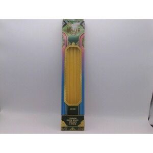 CharCharms 4pk 40oz Water Bottle Straws Wicked 2 Gold Glitter, BRAND NEW IN BOX